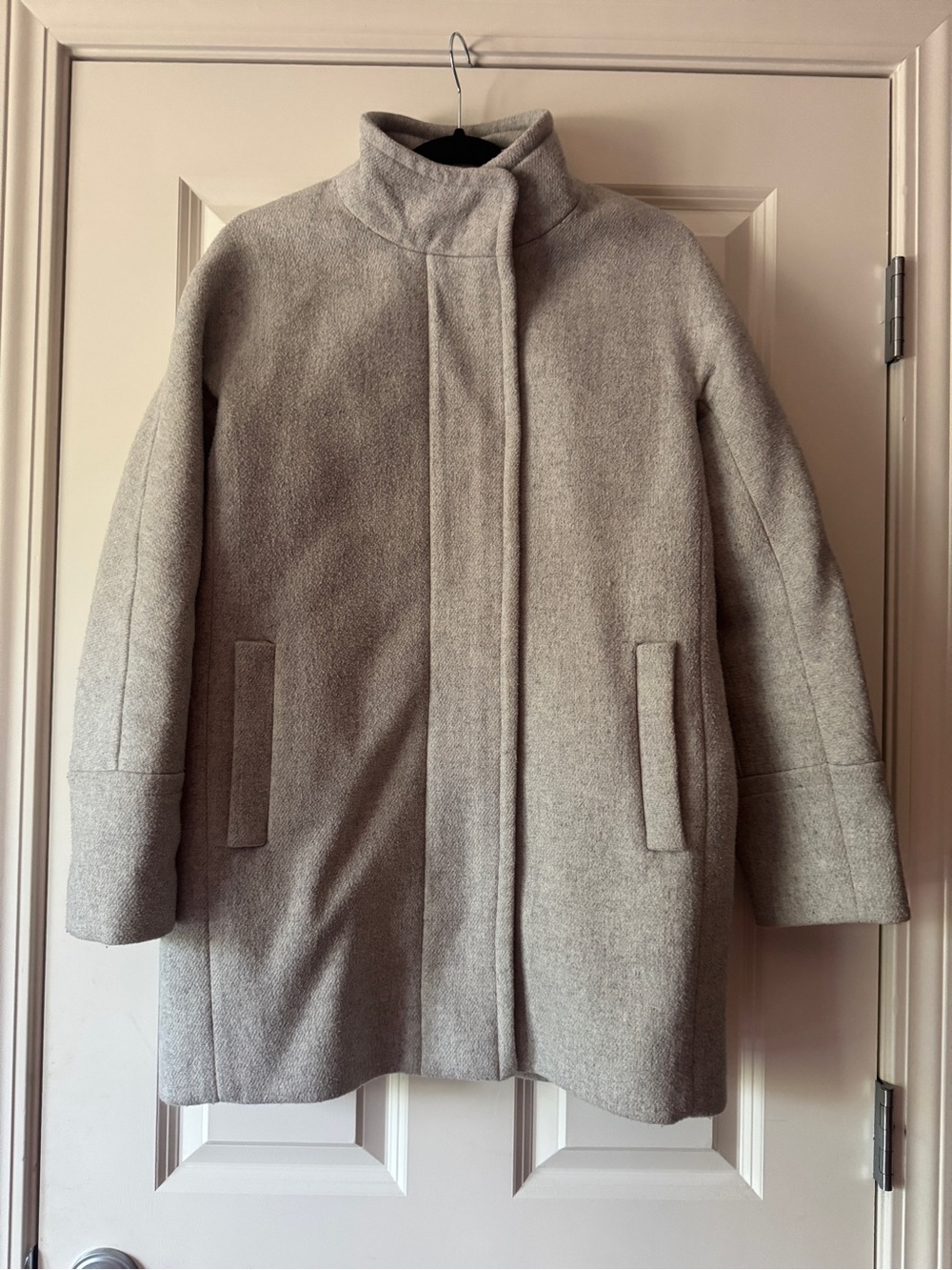 J. Crew Light Gray Wool-Blend Peacoat